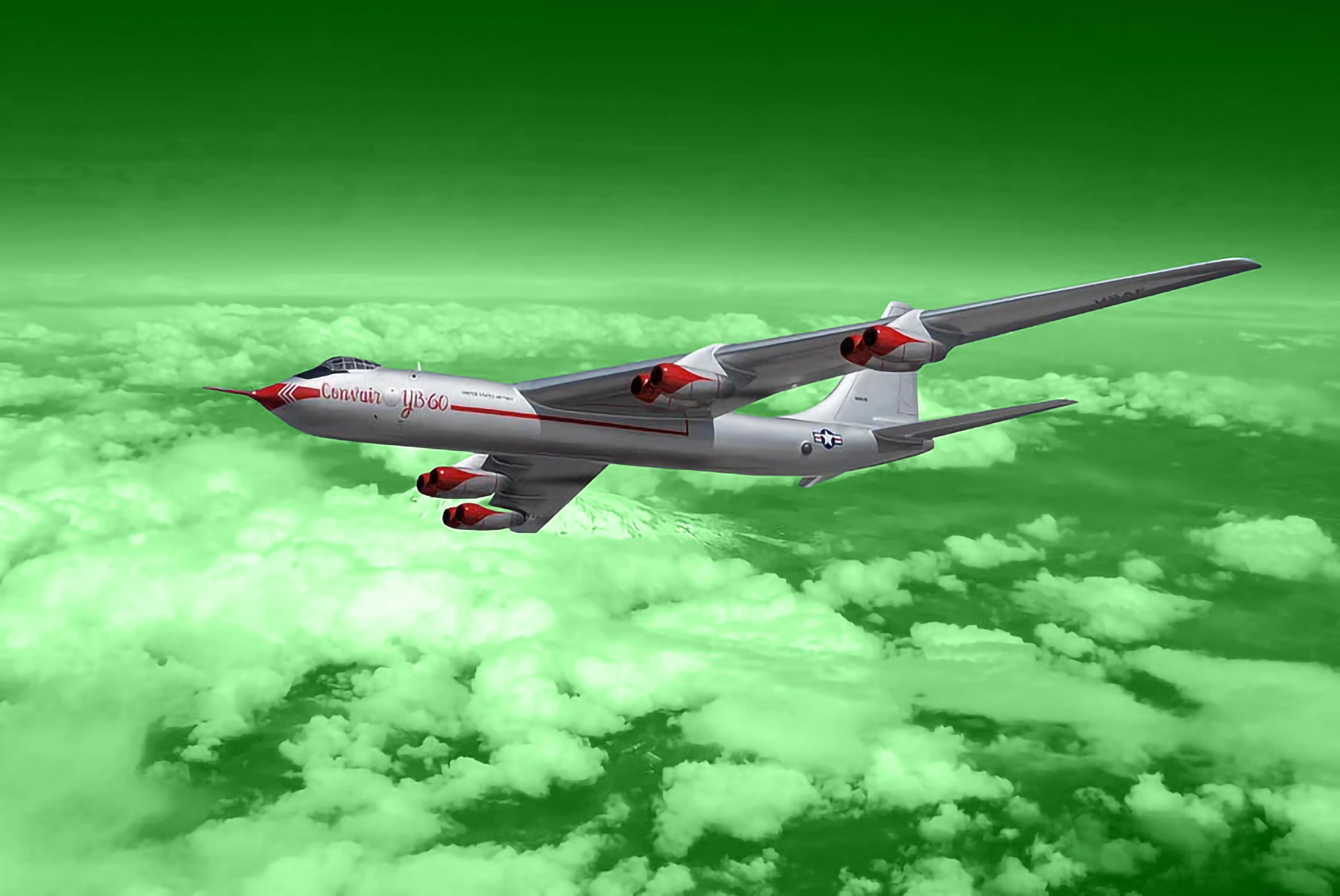 Maiden Flight of the Convair YB-60 (1952)