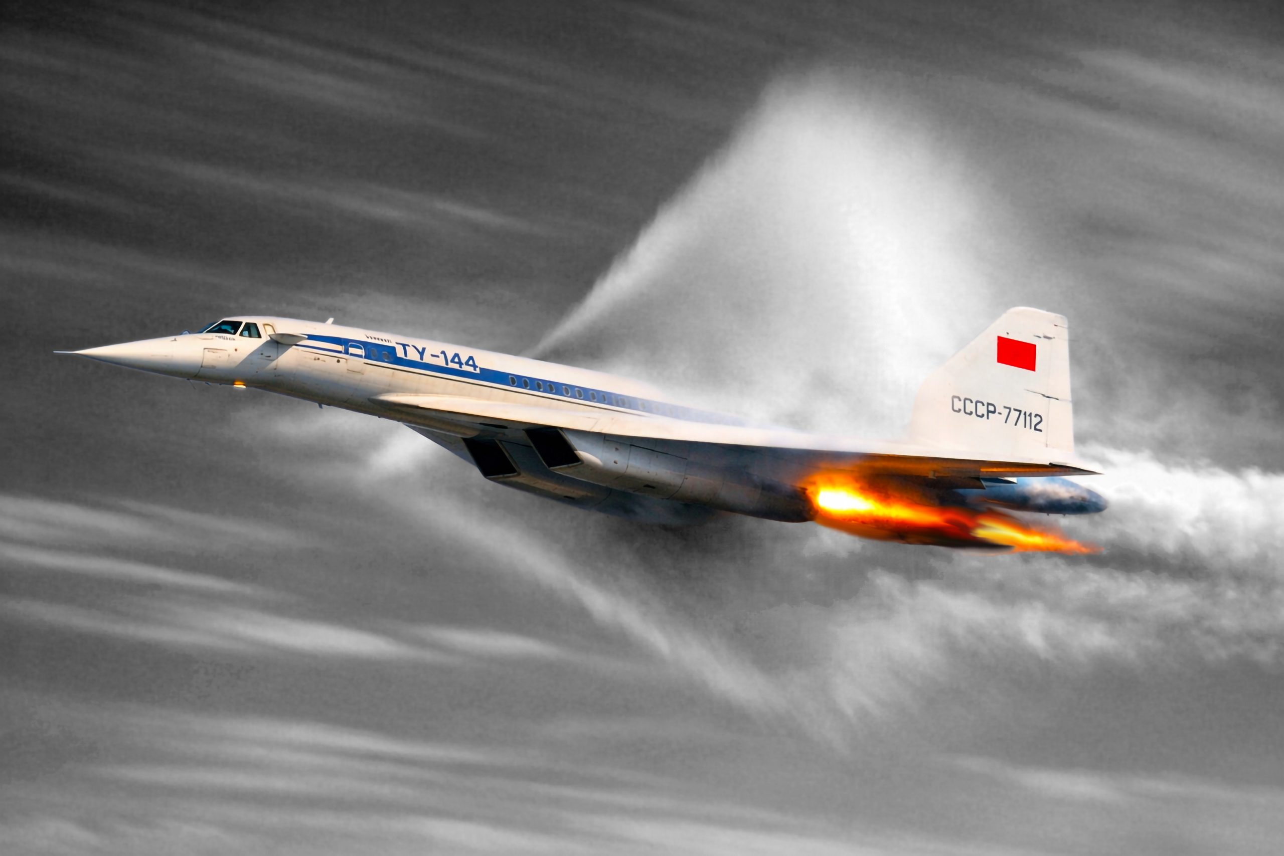 The Tu-144 Passes Reaches Mach 2 (1970)