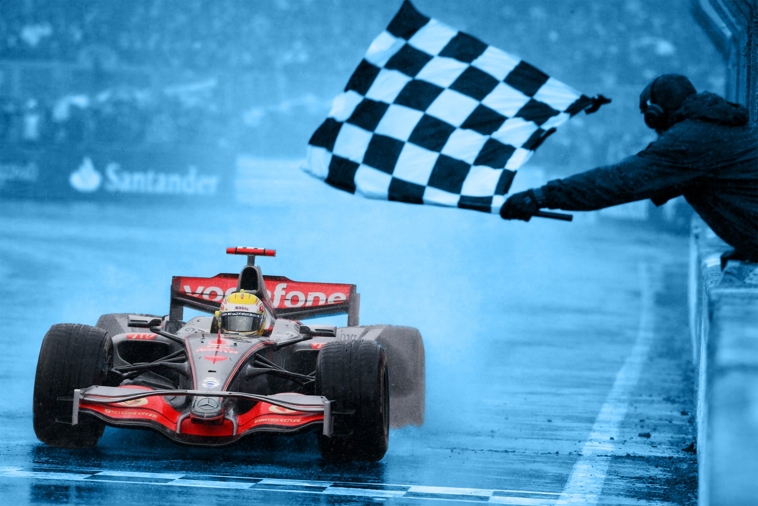 Lewis Hamilton Wins the British Grand Prix in Silverstone (2008)